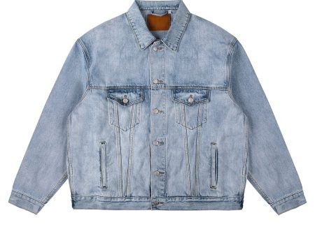 Washed Denim Jacket For Sale