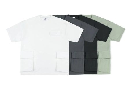 Multiple Pockets Drop Shoulder T-shirt Sale