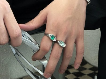 Green Gemstone Eye Ring Supply