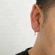 Geometric Pendant Hoop Earrings on Sale