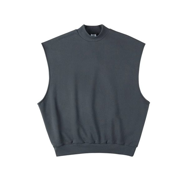 Solid Color Sleeveless Vests Online now