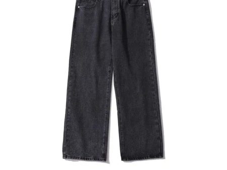 Vintage Washed Straight Leg Jeans Supply