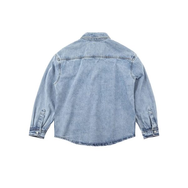 Washed Loose Denim Shirt Jacket Sale