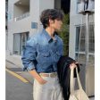 Washed Blue Denim Shirt Online Sale