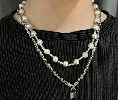 Silver Clavicle Pearl Necklace For Discount