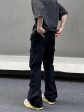 Black Drawstring Large Pocket Cargo Pants Sale