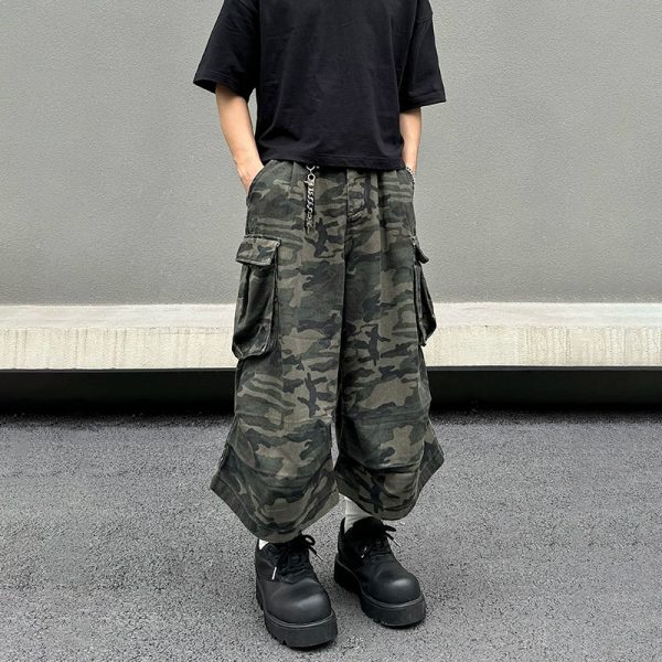 Big Pocket Camouflage Cargo Pants Discount