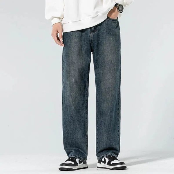 Washed Regular Fit Straight-leg Jeans Discount