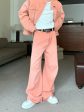 Washed Pink Denim Two-Piece Suit Supply