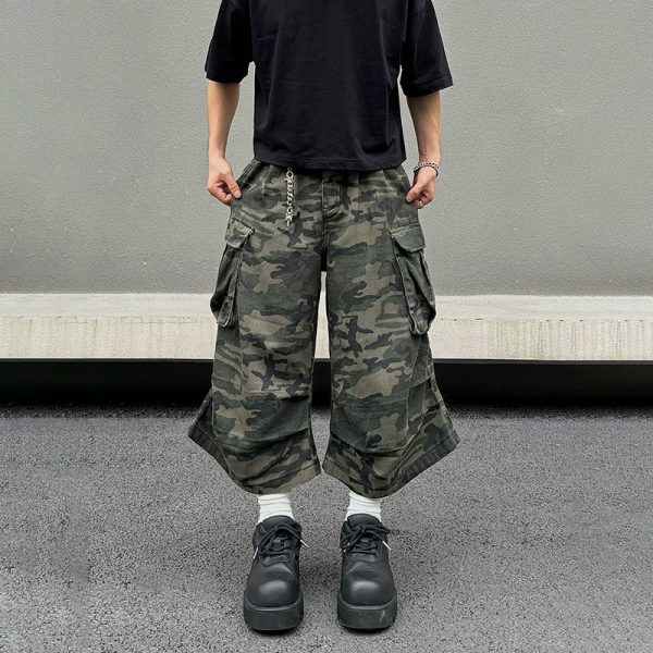 Big Pocket Camouflage Cargo Pants Discount