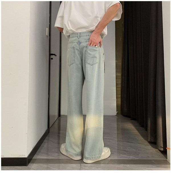 Washed Summer Thin Straight-leg Jeans For Discount