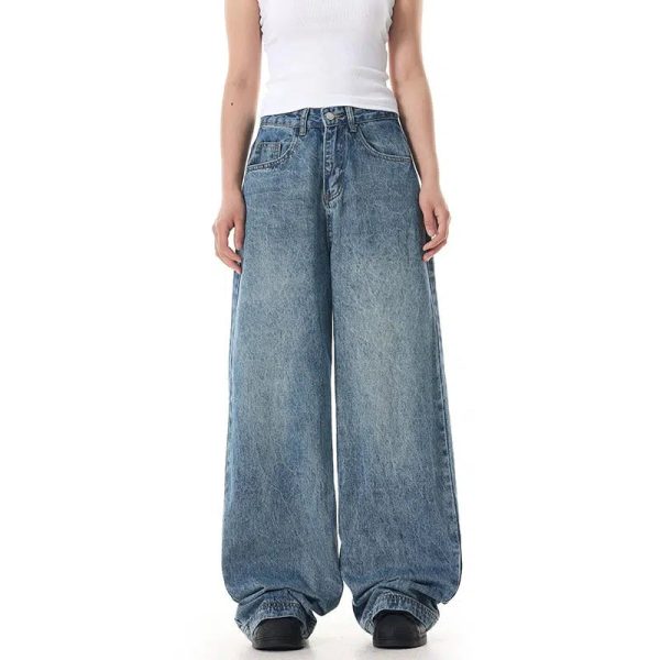 Wide Leg High-Waisted Jeans Sale