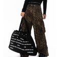 Wide-leg Leopard Print Jeans Supply