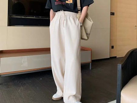 Wide-leg Straight Linen Pants Fashion