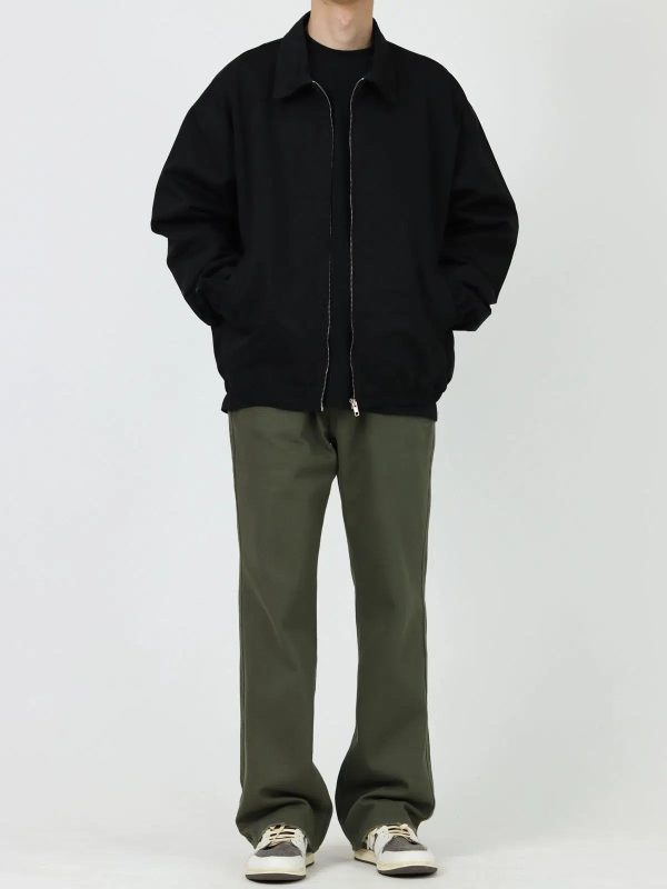 Washed Casual Fit Straight-fit Pants Online