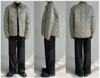 Vintage Lapel Plaid Quilted Jacket For Sale