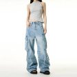 Wide-Leg Cargo Jeans For Discount