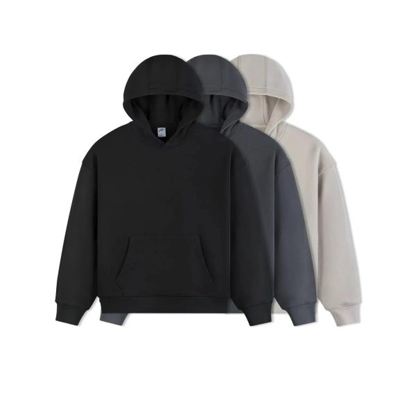 Basic Long Cotton Hoodie Sale