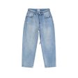 Belted Adjustable Washed Blue Jeans Discount