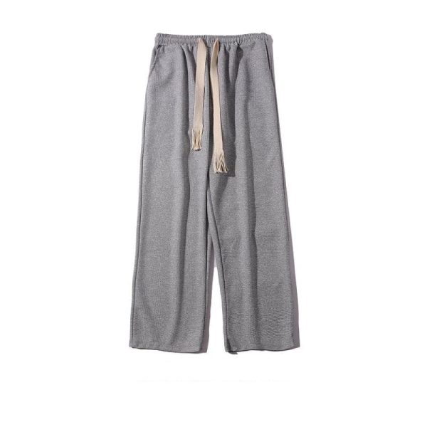 Waffle Straight Casual Pants Fashion