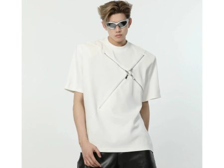 X-shaped Chain Short-sleeved T-shirt For Sale