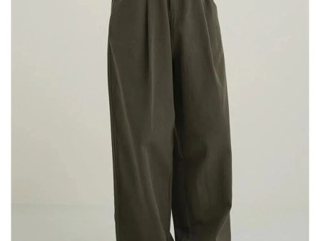 Wide-leg Pleated Pants on Sale