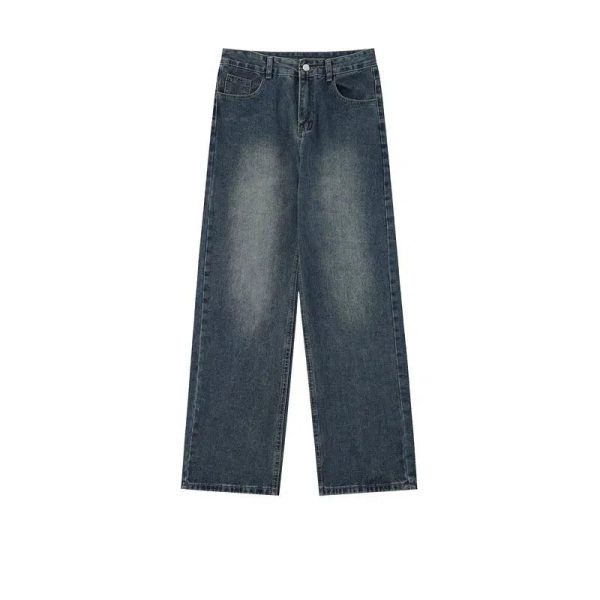 Basic Washed Wide-leg Versatile Jeans For Discount