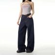 Wide Leg Straight Jeans on Sale