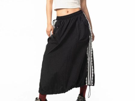 Athletic Maxi Skirt with Side Stripe Detailing Sale