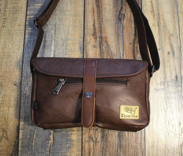 Vintage Faux Leather Crossbody Bag Online Sale