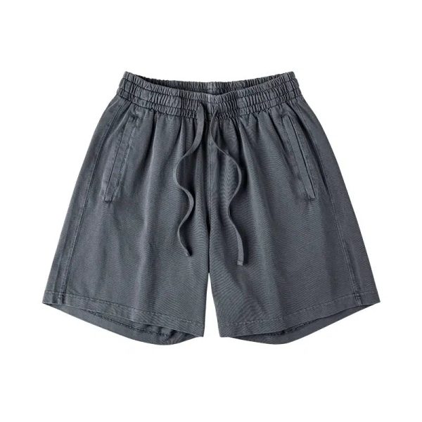 Washed Mid-length Shorts For Discount