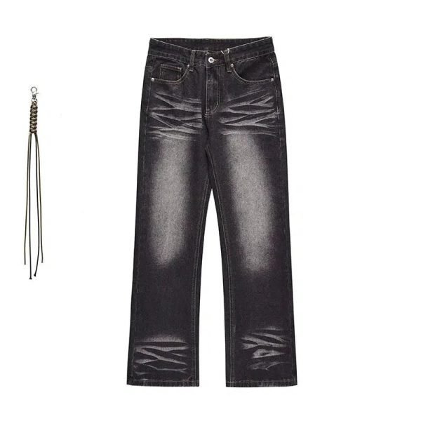 Washed Black and Gray Slim Fit Jean on Sale