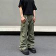 Wide Leg Denim Cargo Pants Cheap