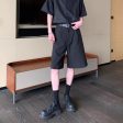 Black Pleated Shorts Online Hot Sale