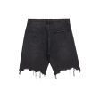 Washed Frayed Hem Denim Shorts Sale