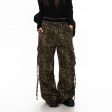 Wide-leg Leopard Print Jeans Supply