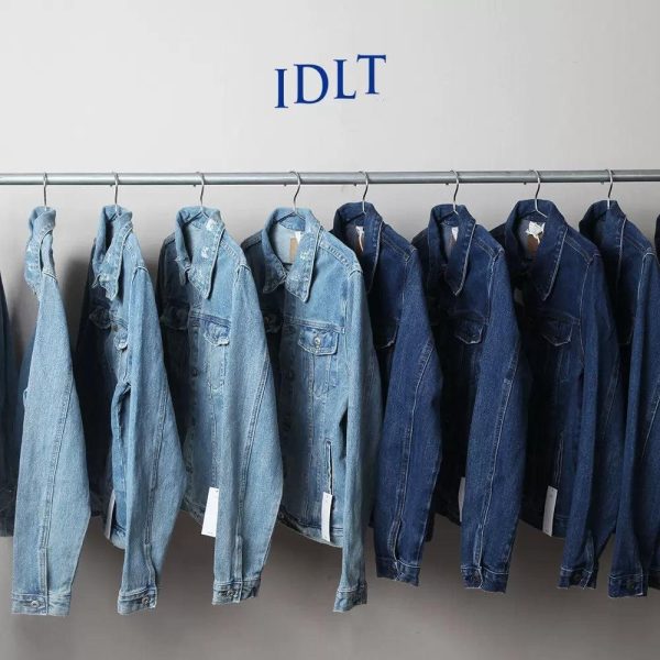 Washed Slim Fit Denim Jacket on Sale