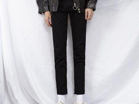 Elastic Black Skinny Jeans For Cheap