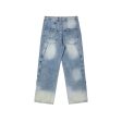 Washed Three-dimensional Stitching Jeans Online Sale