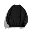 Waffle Texture Round Neck Sweatshirt Discount