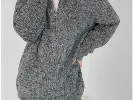 Zipper Knitted Cardigan Jacket Online