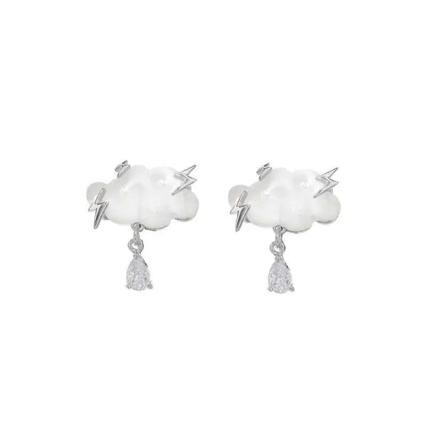 White Cloud Earrings Supply