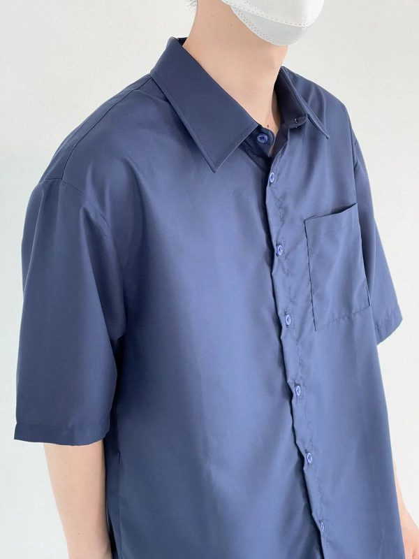 Basic Thin Short-sleeved Shirt For Discount