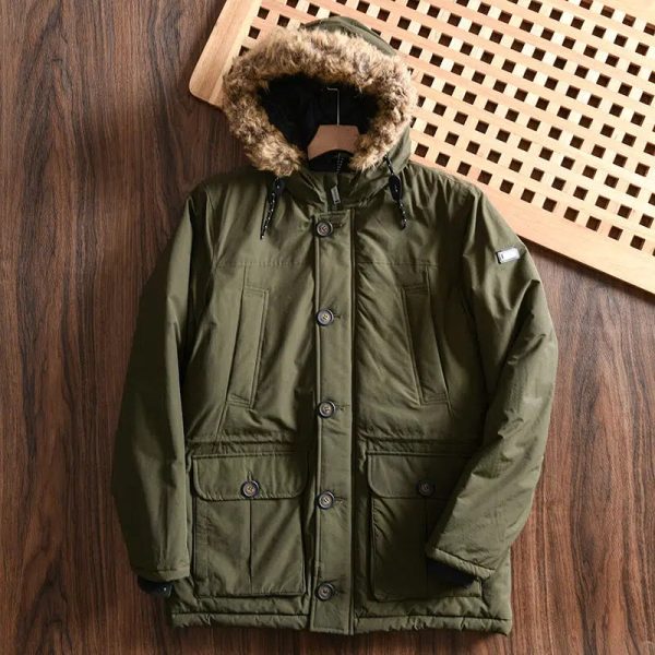 Waterproof Thickened Warm Hooded Jacket For Discount