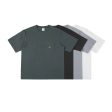 Washed Pocket Logo Embroidery T-shirt Supply