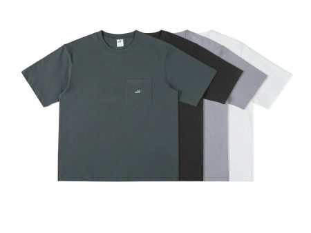 Washed Pocket Logo Embroidery T-shirt Supply