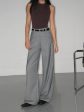 Wide Leg Pleated Pants For Sale