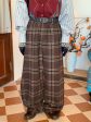 Wide Leg Plaid Pants Fashion