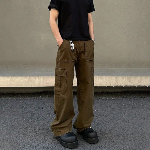 Vintage Multi-pocket Cargo Pants Online Hot Sale