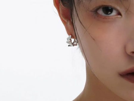 Wide Ripple Earrings Online Hot Sale